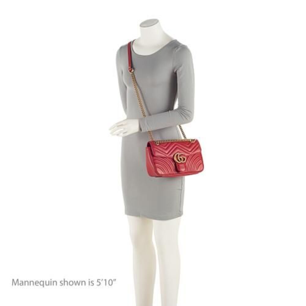 Gucci Matelasse Leather GG Marmont Medium Flap Bag - Picture 5 of 12
